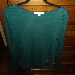 Loft soft striped long sleeve top